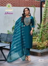 Glamour Vol 1 By Passion Tree Roman Silk Straight Kurti With Pant And Dupatta Wholesalers In Delhi